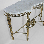 Консоль бронзовая с мраморной столешницей Bronze Console варинант исполнения - 1 | Loft Concept в Самаре