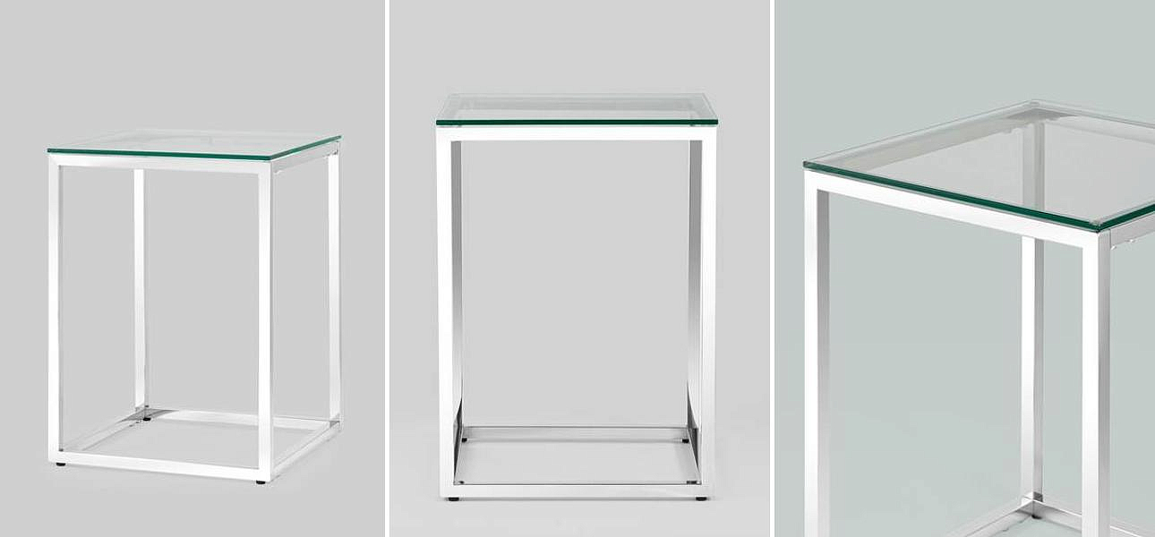 Стол приставной Cassiani Collection Silver - Loft-Concept в Самаре