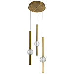 Подвесной светильник с 3-мя плафонами Celestin Spheres Brass Hanging Lamp варинант исполнения - 2 | Loft Concept в Самаре