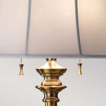 Торшер цвета латунь с белым текстильным абажуром Feiss варинант исполнения - 5 | Loft Concept в Самаре