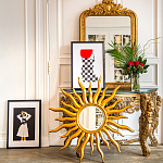 Зеркало-солнце круглое с золотыми с лучами Rays of Peace варинант исполнения - 3 | Loft Concept в Самаре