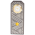 Часы подарочные настольные в виде погона Генерала из натурального камня Змеевик Silver Military Clock варинант исполнения - 1 | Loft Concept в Самаре