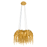 Люстра подвесная круглая с изогнутыми металлическими дугами и ниспадающими цепочками 65 см Atlantis Chain варинант исполнения - 4 | Loft Concept в Самаре