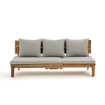 Садовый диван-трансофрмер Kate серый варинант исполнения - 5 | Loft Concept в Самаре