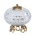 Конфетница из прозрачного рельефного стекла Eden Garden варинант исполнения - 9 | Loft Concept в Самаре