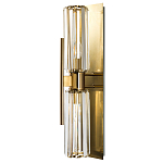 Бра с двумя хрустальными цилиндрическими плафонами Glass TUBE варинант исполнения - 1 | Loft Concept в Самаре