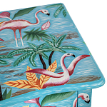 Комод с росписью Розовый фламинго L.XV CHEST OF DRAWERS Flowers with Flamingo варинант исполнения - 4 | Loft Concept в Самаре