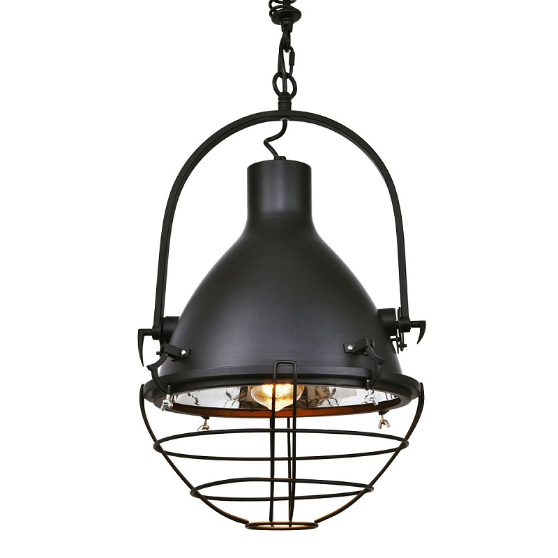 Подвесной светильник Vintage Mist Pendant Big Черный Подвесной светильник Vintage Mist Pendant Big Черный в Самаре | Loft Concept