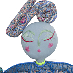 Кукла из одежды и павлопосадских платков Rusalka Blue Jeans 2 варинант исполнения - 2 | Loft Concept в Самаре