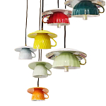 Подвесные светильники в виде разноцветных чашек Flower Reversal варинант исполнения - 2 | Loft Concept в Самаре