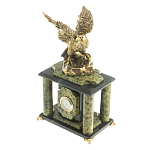 Часы настольные из натурального камня с декором в виде орла Eagle Stone Clock варинант исполнения - 10 | Loft Concept в Самаре