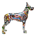 Статуэтка Graffiti Great Dane Поп-Арт варинант исполнения - 2 | Loft Concept в Самаре