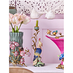 Подсвечник в образе попугая из фарфора с бронзовыми элементами Eden Garden варинант исполнения - 2 | Loft Concept в Самаре