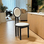 Дизайнерский стул из массива дерева с круглой спинкой Infinitude варинант исполнения - 1 | Loft Concept в Самаре