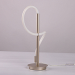 Настольная лампа белым изогнутым плафоном на круглой подставке Luke Lampco Tracer Lamp варинант исполнения - 8 | Loft Concept в Самаре