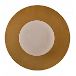 Бра круглое с плафоном из натурального камня на латунном основании Cryptocrystalline Stone варинант исполнения - 3 | Loft Concept в Самаре