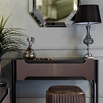 Настольная лампа с черным конусообразным абажуром Glass Flask варинант исполнения - 1 | Loft Concept в Самаре