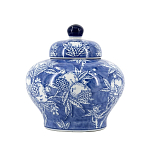 Ваза с крышкой в китайском стиле Гранатовое дерево Blooming Pomegranate варинант исполнения - 8 | Loft Concept в Самаре