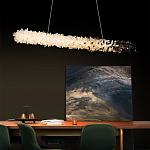 Люстра линейная светодиодная из необработанных кристаллов Mountain Comet варинант исполнения - 4 | Loft Concept в Самаре