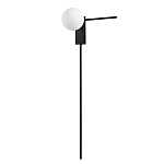 Бра с белым шарообразным плафоном и черным минималистичным каркасом Direct Rays варинант исполнения - 1 | Loft Concept в Самаре