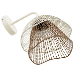 Бра с сетчатым металлическим абажуром Beige Gold Mesh Lampshade варинант исполнения - 4 | Loft Concept в Самаре