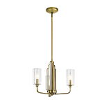  Люстра с прозрачными рифлеными цилиндрическими плафонами Kichler варинант исполнения - 2 | Loft Concept в Самаре