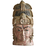 Арт-объект на стену Маска из массива акации Acacia Mask варинант исполнения - 5 | Loft Concept в Самаре