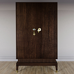 Платяной шкаф Elsa Dreams Walnut с 2-мя фасадами варинант исполнения - 3 | Loft Concept в Самаре