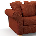 Мебельная ткань Шенилл терракотовый цвет 138 см T4-44 варинант исполнения - 5 | Loft Concept в Самаре