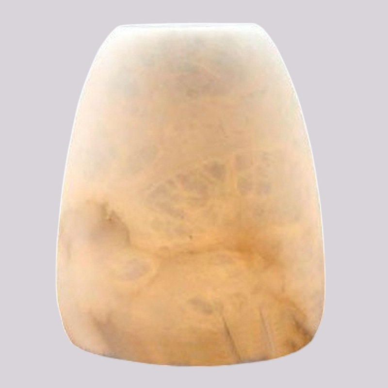 Настольная лампа в форме трапеции из натурального камня Soft Glow of Stone Латунь Белый Настольная лампа в форме трапеции из натурального камня Soft Glow of Stone Латунь Белый в Самаре | Loft Concept