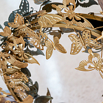 Зеркало круглое в металлической раме украшенной фигурами бабочек Butterflies варинант исполнения - 3 | Loft Concept в Самаре