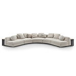 Большой угловой Диван California трансформер с приставными деревянными модулями   варинант исполнения - 1 | Loft Concept в Самаре