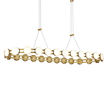 Люстра овальная с круглыми светодиодными источниками света Maxine Light варинант исполнения - 2 | Loft Concept в Самаре