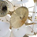 Люстра с белыми и золотистыми цветами Dahlia Flowers Lamp варинант исполнения - 5 | Loft Concept в Самаре