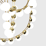 Люстра подвесная светодиодная с круглыми плафонами белого цвета PEARLS Suspension 39  варинант исполнения - 5 | Loft Concept в Самаре