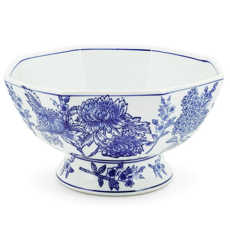 Салатник Bowl Chinoiserie D28 Белый Синий Салатник Bowl Chinoiserie D28 Белый Синий в Самаре | Loft Concept