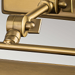 Светильник для картин цвета состаренная латунь с широким плафоном на прямоугольном основании Elstead Lighting варинант исполнения - 10 | Loft Concept в Самаре