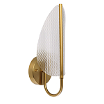 Бра с изогнутым рельефным плафоном Textured Glass варинант исполнения - 1 | Loft Concept в Самаре