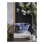 Чаша белая с синим цветочным узором Chino Dishes варинант исполнения - 3 | Loft Concept в Самаре