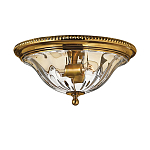 Потолочный светильник цвета латунь с прозрачным плафоном в форме чаши Hinkley варинант исполнения - 1 | Loft Concept в Самаре