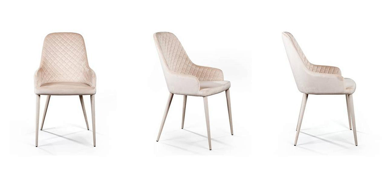 Стул Douglas Rhombus Chair Бежевый Велюр Стул Douglas Rhombus Chair Бежевый Велюр - Loft-Concept в Самаре