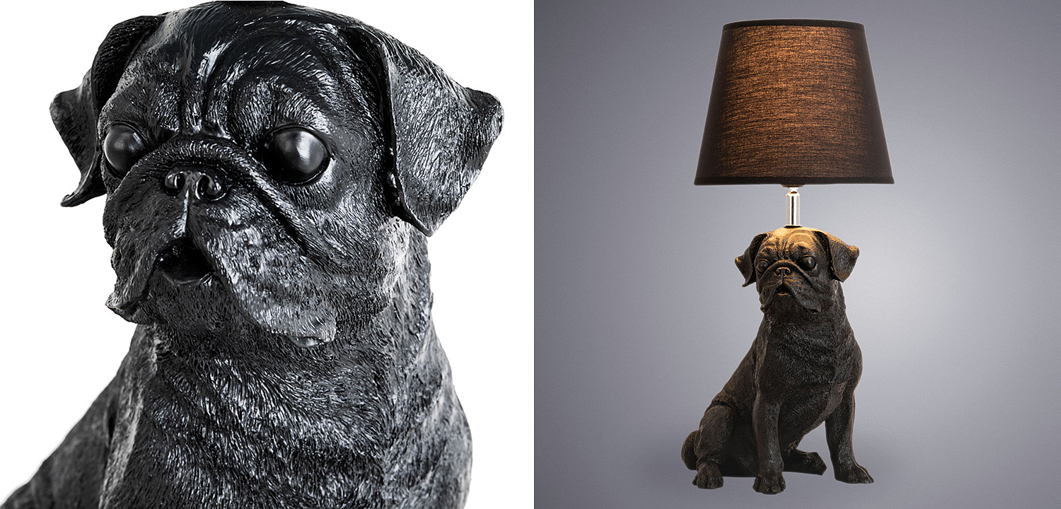 Настольная лампа Black Bulldog Table Lamp Настольная лампа Black Bulldog Table Lamp - Loft-Concept в Самаре