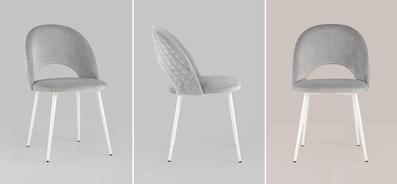 Стул CLIFF Chair Светло-Серый Велюр - Loft-Concept в Самаре