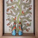 Обои с вышивкой ручной работы Fyodor Original colourway on linen варинант исполнения - 1 | Loft Concept в Самаре