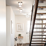 Потолочный светильник для ванных комнат со стеклянным плафоном и одной лампой Hinkley варинант исполнения - 5 | Loft Concept в Самаре