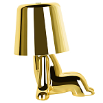 Настольная лампа фигурная цвета золото с гладким абажуром Высота 16 см Sophia варинант исполнения - 4 | Loft Concept в Самаре