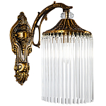 Бра с плафоном с виде трубчатых хрустальных подвесок Cadice Wall Lamp варинант исполнения - 1 | Loft Concept в Самаре