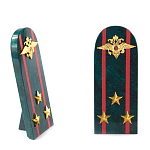 Сувенир Погон МВД из натурального камня змеевик Souvenir Epaulets варинант исполнения - 7 | Loft Concept в Самаре