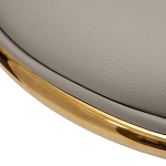 Стул бежевый из экокожи на золотых ножках Attribute of Elegance варинант исполнения - 3 | Loft Concept в Самаре