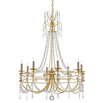 Люстра с декором из прозрачных бусин Glowing Crystals варинант исполнения - 2 | Loft Concept в Самаре